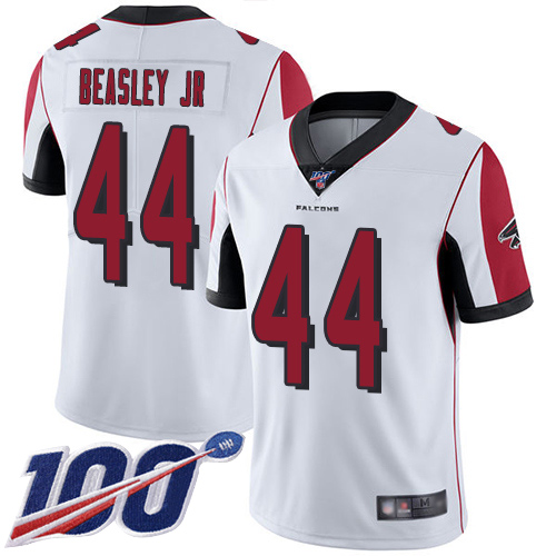 Atlanta Falcons Limited White Men Vic Beasley Road Jersey NFL Football 44 100th Season Vapor Untouchable